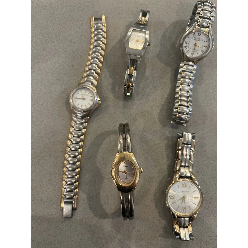 Anne Klein &‎ Other Womens Quartz Analog Fashion Watches Bundle Lot